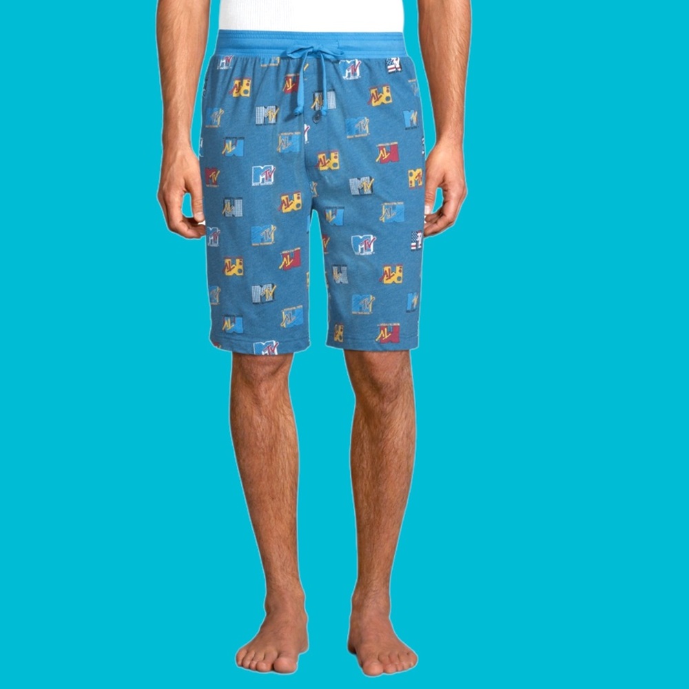 MTV Music Television Men’s Sleep Jam Sleep Shorts. NWT. Large 36-38.